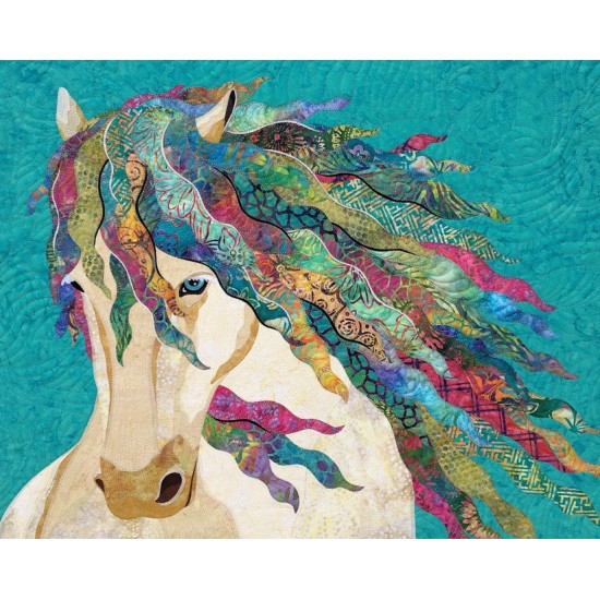 Horse Art Quilt  ANANCHEL  / GRACE, Free shipping 